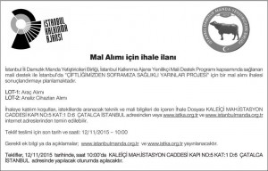 MAL ALIM İHALESİ